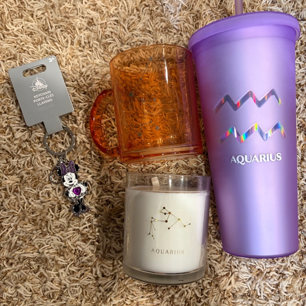Aquarius Tumbler and Candle Set